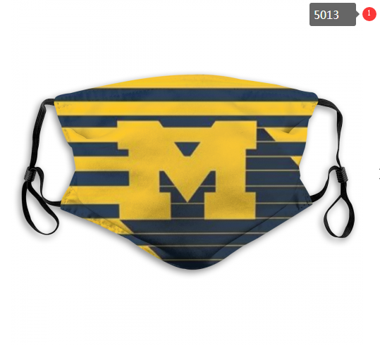 NCAA Michigan Wolverines #2 Dust mask with filter->ncaa dust mask->Sports Accessory